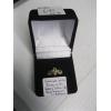 Image 2 : LADIES 10KT RING W/GREEN STONE & SM. DIAMONS, 1.8G, SZ 8