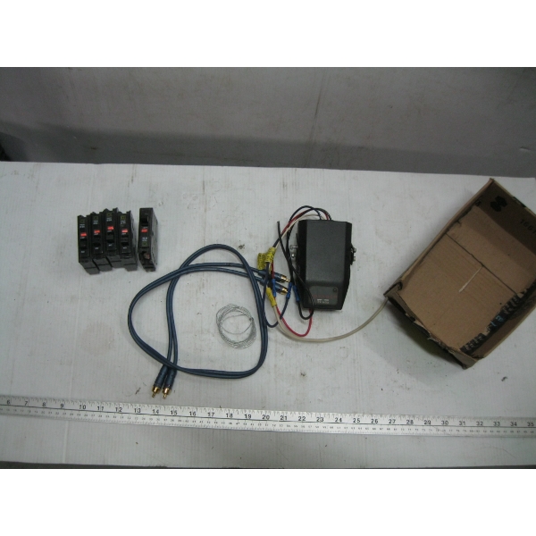 ASST. SQUARE D BREAKERS, ELECTRIC BRAKE CONTROLLER