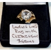 Image 1 : LADIES 10KT RING W/CLEAR STONE, 3G, SZ 4 3/4