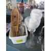 Image 1 : MISC. EAGLE FIGURINE, SNOWSHOES, CANDLEHOLDERS, ETC.