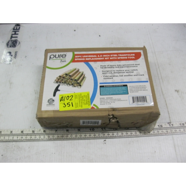20 PIECE UNIVERSAL 6.5" STEEL TRAMPOLINE REPLACEMENT KIT W/SPRING TOOL - NEW