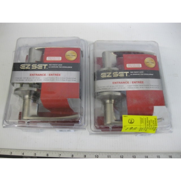 2 NEW EASY SET ENTRANCE LOCK SETS