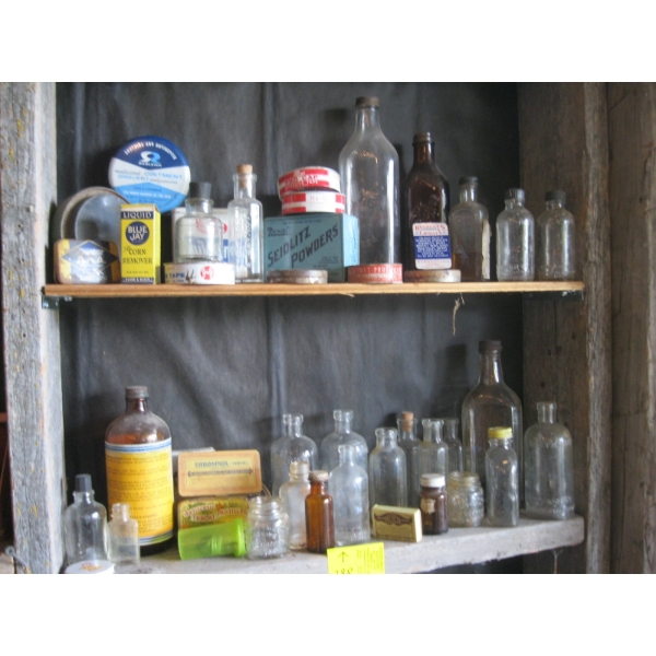 ASST. COLLECTOR BOTTLES, TINS, ETC.