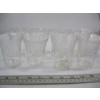 Image 2 : 8 VINTAGE DEPRESSION GLASS GLASSES & GLASS PITCHER