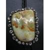Image 2 : NAVAJO BOLO SILVER W/STONE TIE, SIGNED