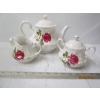 Image 5 : RIDGEWAY DISHWARE & BLUE MOUNTAIN POTTERY - TEAPOT HAS CHIPS