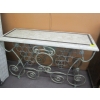 Image 1 : METAL WINE RACK W/GRANITE LOOK TOP