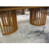Image 7 : CASA 200CM EXTENDABLE TABLE W/DOUBLE PEDESTAL BASE - OAK