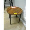 Image 1 : ROUND WOOD TOPPED END TABLE