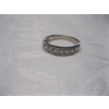 Image 3 : LADIES 14KT WHITE GOLD RING W/SM. DIAMONDS, 2G, SZ 4