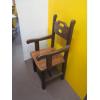 Image 3 : SOLID WOOD PINE CHAIR W/ BLANKET