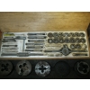 Image 2 : 2 WOOD CASED TAP & DIE SETS - NOT COMPLETE