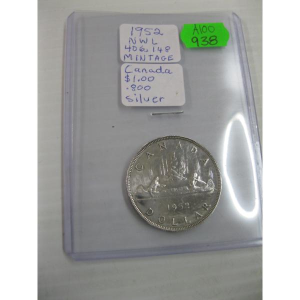 1952 CDN $1 COIN