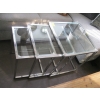 Image 2 : SET OF GLASS & CHROME NESTING TABLES