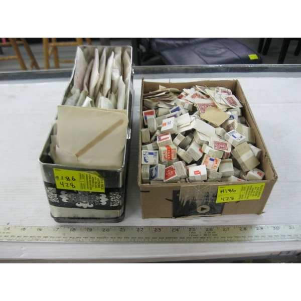 2 CONTAINERS OF ASST. STAMPS