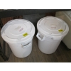 Image 1 : 2 WHITE FLOUR CONTAINERS