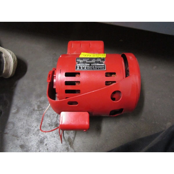 BELL & GOSSETT ALTERNATING CURRENT MOTOR, 1/2HP, 115V