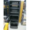 Image 2 : TALL BLACK ENTERTAINMENT SHELF UNIT