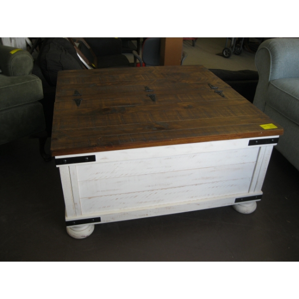 SQUARE LIFT TOP STORAGE COFFEE TABLE