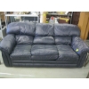 Image 1 : BLUE LEATHER SOFA