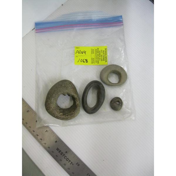 4 NW COAST NATIVE ROCK FISH NET WEIGHTS