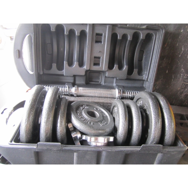 CASED DUMBBELL WEIGHT SET
