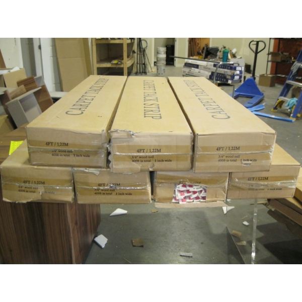7 BOXES OF CARPET TACK STRIPS
