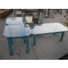 Image 2 : GLASS TOP COFFEE TABLE & 2 MATCHING END TABLES