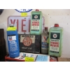 Image 1 : PLASTIC MOTOR OIL OUTBOARD OIL CONTAINERS & A BOSE SEAL FAST REPAIR KIT BOX