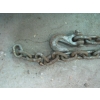 Image 5 : WOODEN BOX W/MISC. CHAIN, RAILWAY SPIKE, ETC.