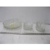 Image 1 : GLASS DESSERT SET W/SMALL DISHES