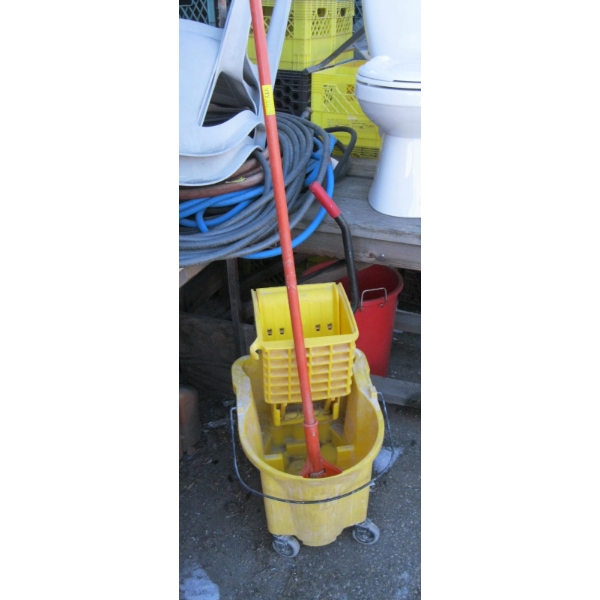 MOP BUCKET W/MOP HANDLE