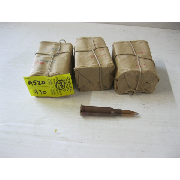 3 PACKAGES OF 7.62X54
