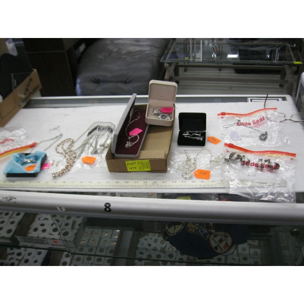 ASST. COSTUME JEWELLERY - TIEPIN, ETC.