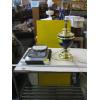 Image 1 : ASST. PICTURE FRAMES & A BRASS & BLUE BASED LAMP