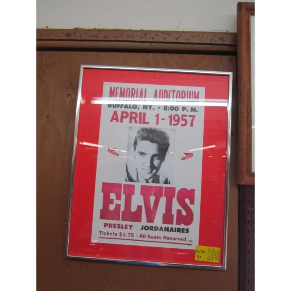 FRAMED ELVIS PRESLEY POSTER