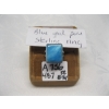 Image 1 : BLUE OPAL PERU STERLING RING, SZ 8 1/4