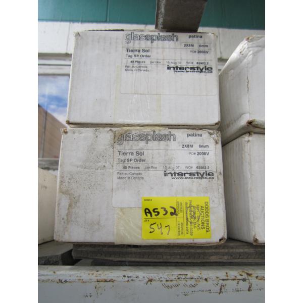 2 BOXES OF TIERRA SOL TILE - GLASS SPLASH PATINA