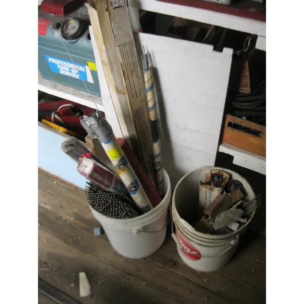 BUCKET W/ASST. WELDING ROD & BRAISING ROD