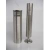 Image 1 : 2 BRUTALIST LATHE TURNED VASES