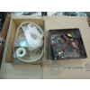 Image 1 : TRAY OF MISC. TEST LIGHTS & BOX W/MISC. WIRE, WIRE COVER, ETC.