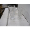 Image 2 : 6 PIECES OF GLASSWARE, CRYSTAL VASES, ETC.