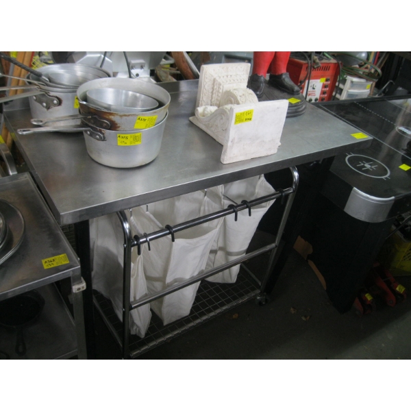 APPROX. 24"X48" STAINLESS STEEL TABLE