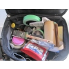 Image 3 : PAINTING BAG W/ASST. ITEMS: STUD FINDER,  HEAT GUN, ETC.