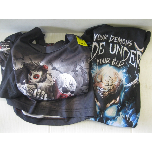 2 GOTH T-SHIRTS, SZ S