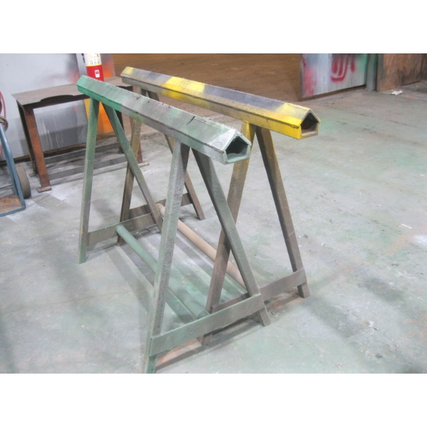 PAIR OF 5' METAL SAWHORSES