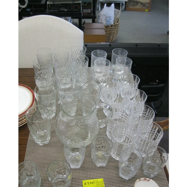 LG. LOT OF ASST. GLASSWARE
