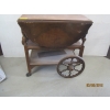 Image 1 : ROLLING DROPLEAF WOODEN TEA CART