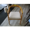 Image 1 : LIGHT UPHOLSTERED WOOD FRAMED DINING CHAIR