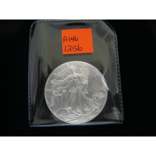 2000 U.S. 1 OZ .999 FINE SILVER LIBERTY $1 COIN (TAX EXEMPT)